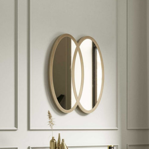 Miroir mural - Cocktail - Stylish Club - contemporain / ovale / en bronze