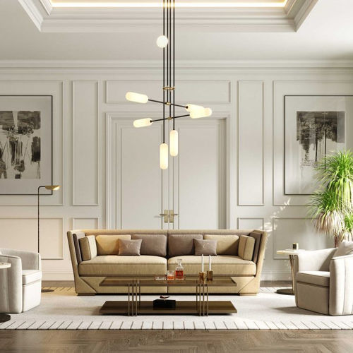 Canapé contemporain - Cocktail - Stylish Club - en tissu / avec accoudoirs / avec coussin amovible