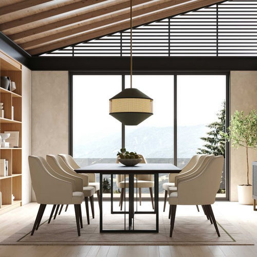 Chaise de salle à manger contemporaine - Donna - Stylish Club - d'intérieur / en velours / avec piètement en plaqué bois