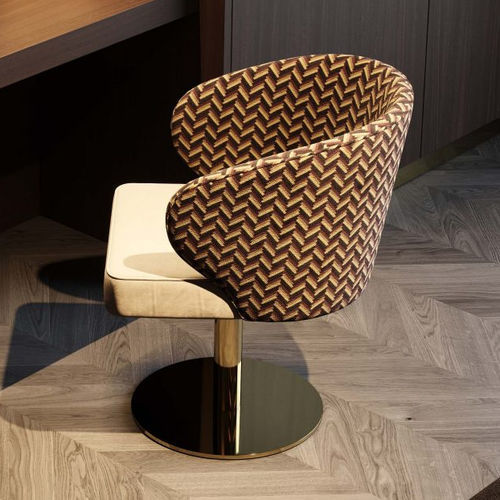 Chaise contemporaine - Fortune - Stylish Club - d'intérieur / en velours / avec piètement en fer
