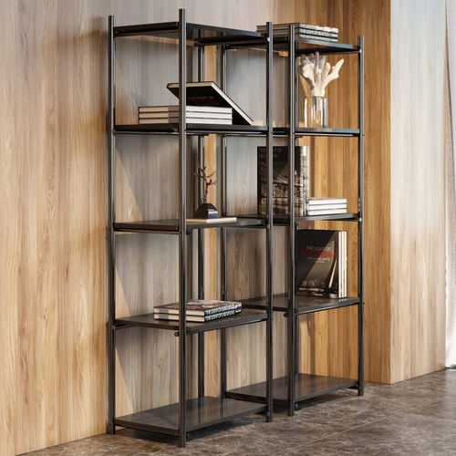 Bibliothèque modulable - Her - Stylish Club - contemporaine / en placage de bois / en acier inoxydable