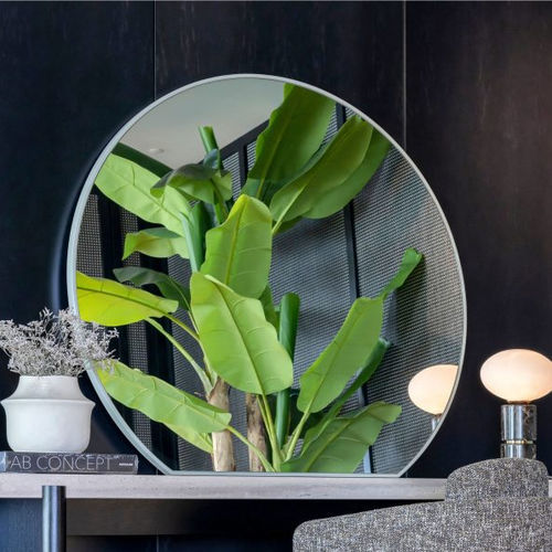 Miroir mural - Foz - Stylish Club - contemporain / en forme de D / transparent