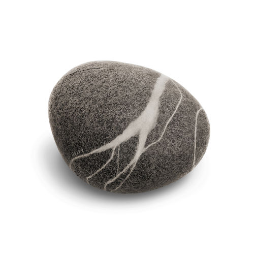 Pouf contemporain - EAST - Katsu Stones - en laine / autres formes / fait main