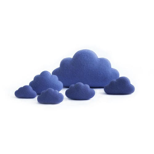Coussin uni - BLUE WOOL CLOUD - Katsu Stones - résidentiel / en laine / bleu