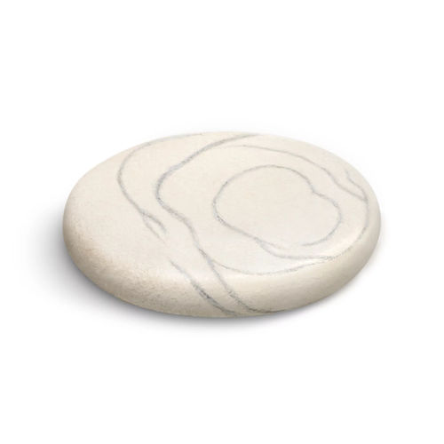 Coussin pour chaise - WHITE ZEN - Katsu Stones - de sol / ovale / à motif