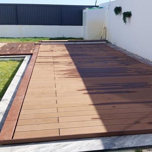 Couverture de piscine amovible - Proruper - Unipessoal, Lda - à lattes / manuelle / de sécurité