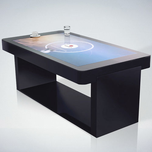 Table contemporaine - TABATHA - DYMENSION - en verre / en métal / avec piètement en métal