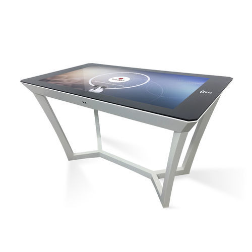 Table contemporaine - Tiffany - DYMENSION - en métal / avec piètement en métal / rectangulaire