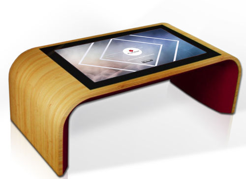Table basse contemporaine - DYMENSION - en bois / avec piètement en bois / rectangulaire