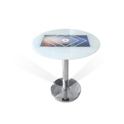 Table bistrot pour restaurant - RestoRound - DYMENSION - contemporaine / en métal / avec piètement en métal