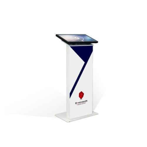 Kiosque interactif d'intérieur - Console - DYMENSION - au sol / à écran tactile