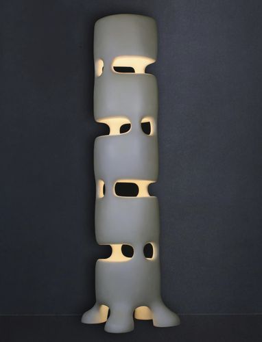 Lampe sur pied - BABEL - JOËL BARTZ - en marbre / contemporaine / sans fil
