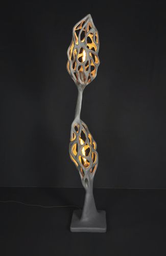 Lampe sur pied - MORILLE - JOËL BARTZ - en pierre / contemporaine / sans fil