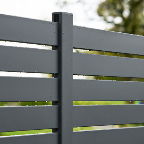 Poteau pour clôture en aluminium - Equinox 70x50  - GARDENODE - contemporain / résidentiel / professionnel