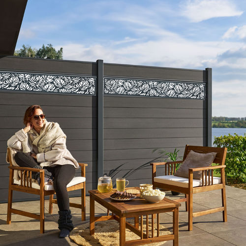 Panneau pour clôture - Tropik - GARDENODE - durable / à grande résistance / anti-UV