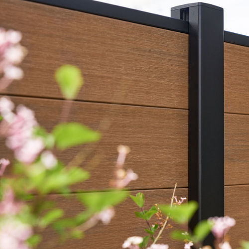 Poteau pour clôture en aluminium - Equinox 80x80 - GARDENODE - contemporain / résidentiel / professionnel