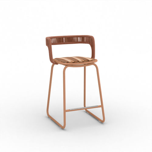 Tabouret design - BARLA - Yaaz - en tissu / avec piètement en aluminium / pour restaurant