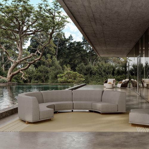 Canapé modulable - RASEL LARGE - Yaaz - design / d'extérieur / en Sunbrella®