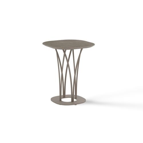 Table d'appoint design - KORU - Yaaz - aluminium / avec piètement en aluminium / ronde