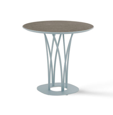 Table d'appoint design - KORU R - Yaaz - aluminium / avec piètement en aluminium / ronde