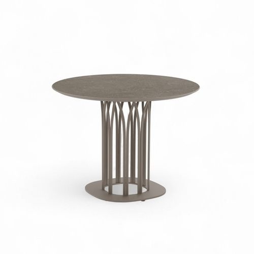 Table basse design - KORU R - Yaaz - aluminium / avec piètement en aluminium / ronde