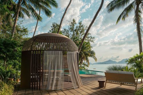 Gazebo en aluminium - FESS - Yaaz - toit en toile / structure en aluminium