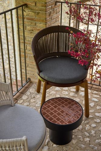 Table basse design - HISS  - Yaaz - en aluminium / en porcelaine / en céramique