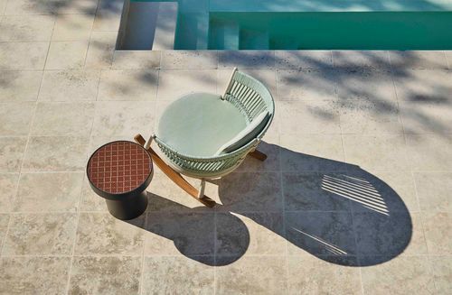 Table basse design - HISS - Yaaz - en aluminium / en porcelaine / en céramique
