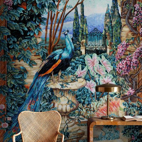 Mosaïque artistique - TESSERE - en verre / d'intérieur / murale