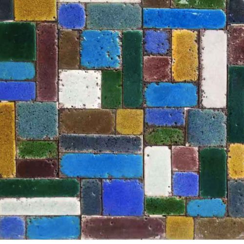 Mosaïque de lave émaillée - TESSERE - texturée / d'intérieur / d'extérieur