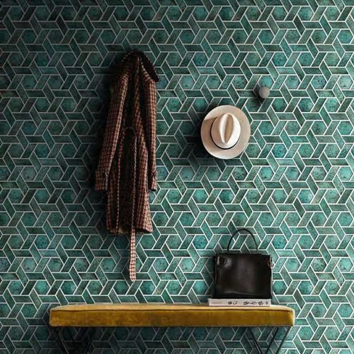 Mosaïque en pierre naturelle - TESSERE - de lave / de lave émaillée / d'intérieur