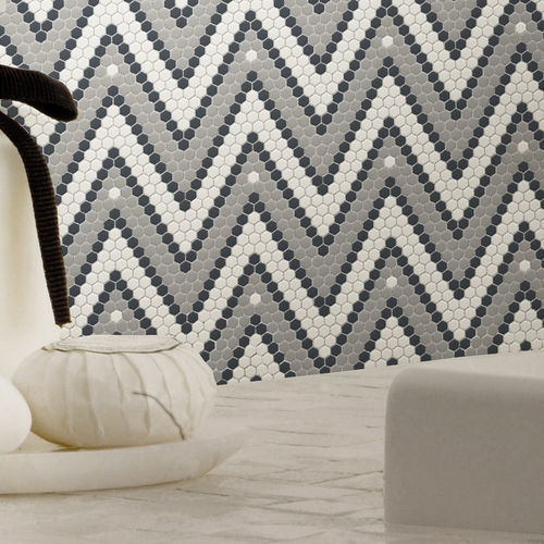Mosaïque d'intérieur - HERRINGBONE SERIES - TESSERE - de salon / murale / de sol