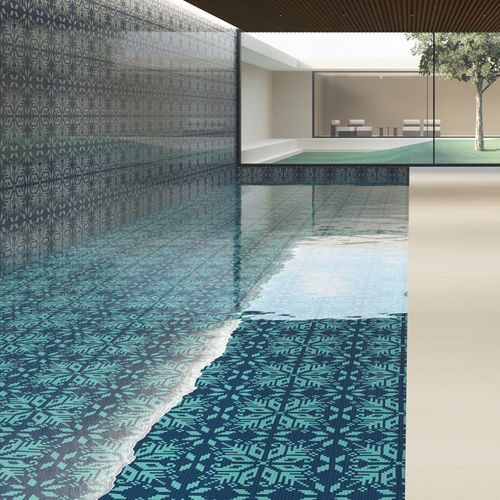 Mosaïque en marbre - AZZURRO - TESSERE - de lave / en pierre naturelle / en verre recyclé