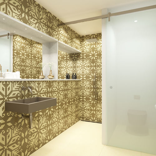 Mosaïque en marbre - FOLK PISTACHIO SCURO  - TESSERE - de lave / en pierre naturelle / en verre recyclé