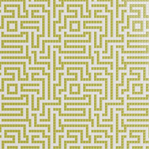 Mosaïque en marbre - LABYRINTH PISTACHIO - TESSERE - de lave / en pierre naturelle / en verre recyclé
