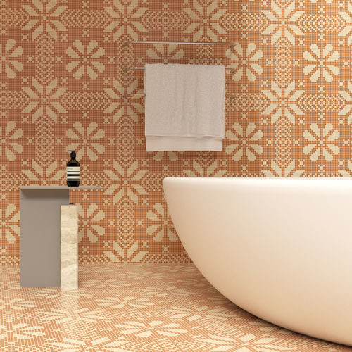 Mosaïque en marbre - LACE MIELE - TESSERE - de lave / en pierre naturelle / en verre recyclé