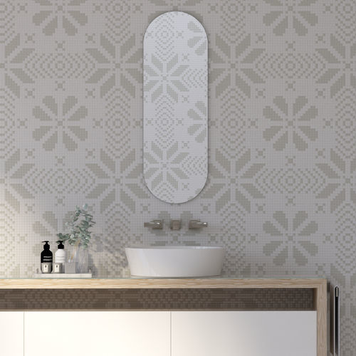 Mosaïque en marbre - LACE NEBBIA  - TESSERE - de lave / en pierre naturelle / en verre recyclé