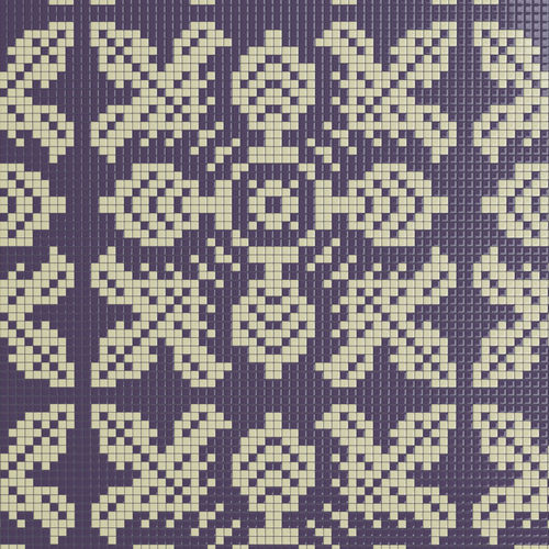 Mosaïque en marbre - LYS AUBERGINE - TESSERE - de lave / en pierre naturelle / en verre recyclé