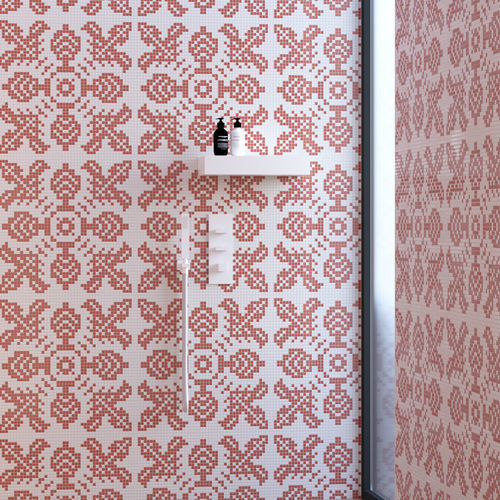 Mosaïque en marbre - LYS CORAL  - TESSERE - de lave / en pierre naturelle / en verre recyclé