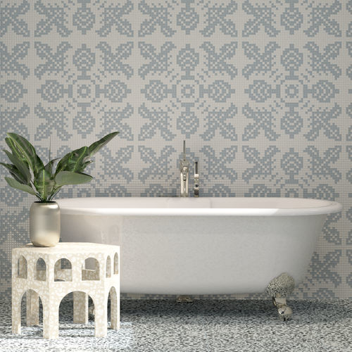 Mosaïque en marbre - LYS NEBBIA - TESSERE - de lave / en pierre naturelle / en verre recyclé