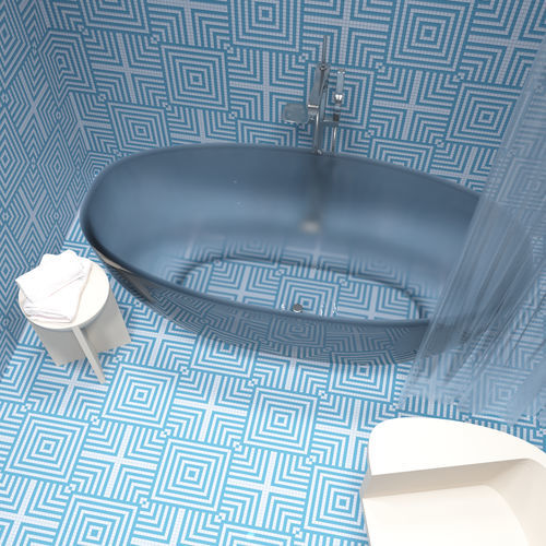 Mosaïque en marbre - OVERLAP AZZURRO - TESSERE - de lave / en pierre naturelle / en verre recyclé