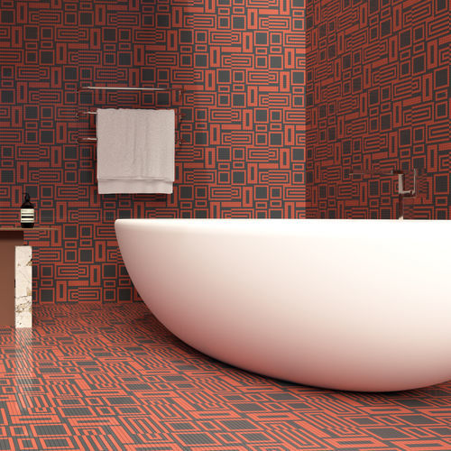 Mosaïque en marbre - SWITCH ROSSO NERO - TESSERE - de lave / en pierre naturelle / en verre recyclé