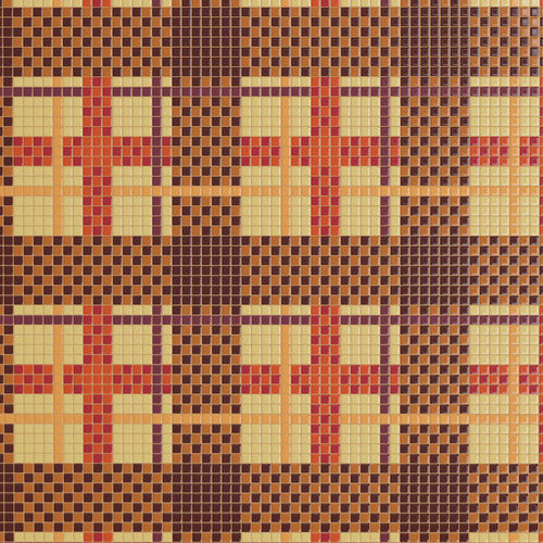 Mosaïque en marbre - TARTAN COTTO - TESSERE - de lave / en pierre naturelle / en verre recyclé