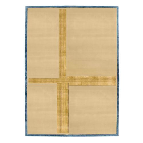 Tapis contemporain - EBB & FLOW Beach C10011 - Softicated - géométrique / en laine / en soie végétale