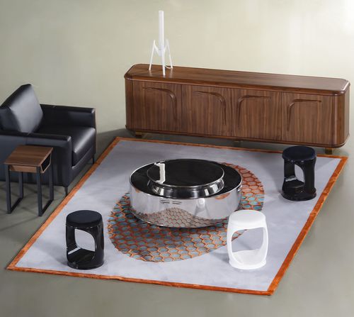 Tapis contemporain - WEIGHTLESSNESS - Softicated - à motif / en laine / en soie