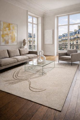 Tapis contemporain - ASPIRE - Softicated - à motif / capitonné / en laine