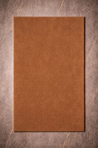Tapis contemporain - RUG BROWN - Softicated - uni / capitonné / en laine