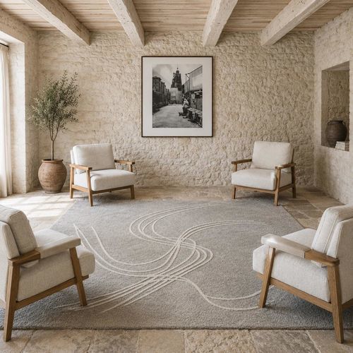 Tapis contemporain - PULSE - Softicated - capitonné / en laine / rectangulaire