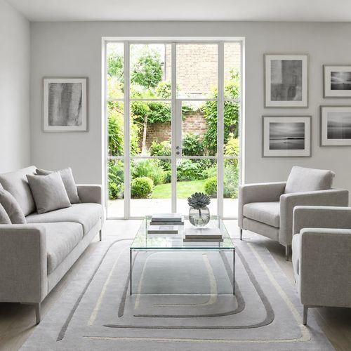 Tapis contemporain - STRATA - Softicated - capitonné / en tencel® / en laine