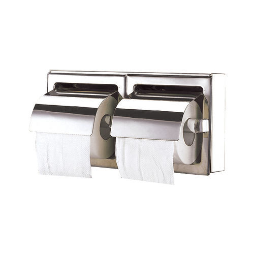 Distributeur de papier toilette mural - AE series - Fanda Hygiene Co., Ltd - encastré / en acier inoxydable / pour 2 rouleaux